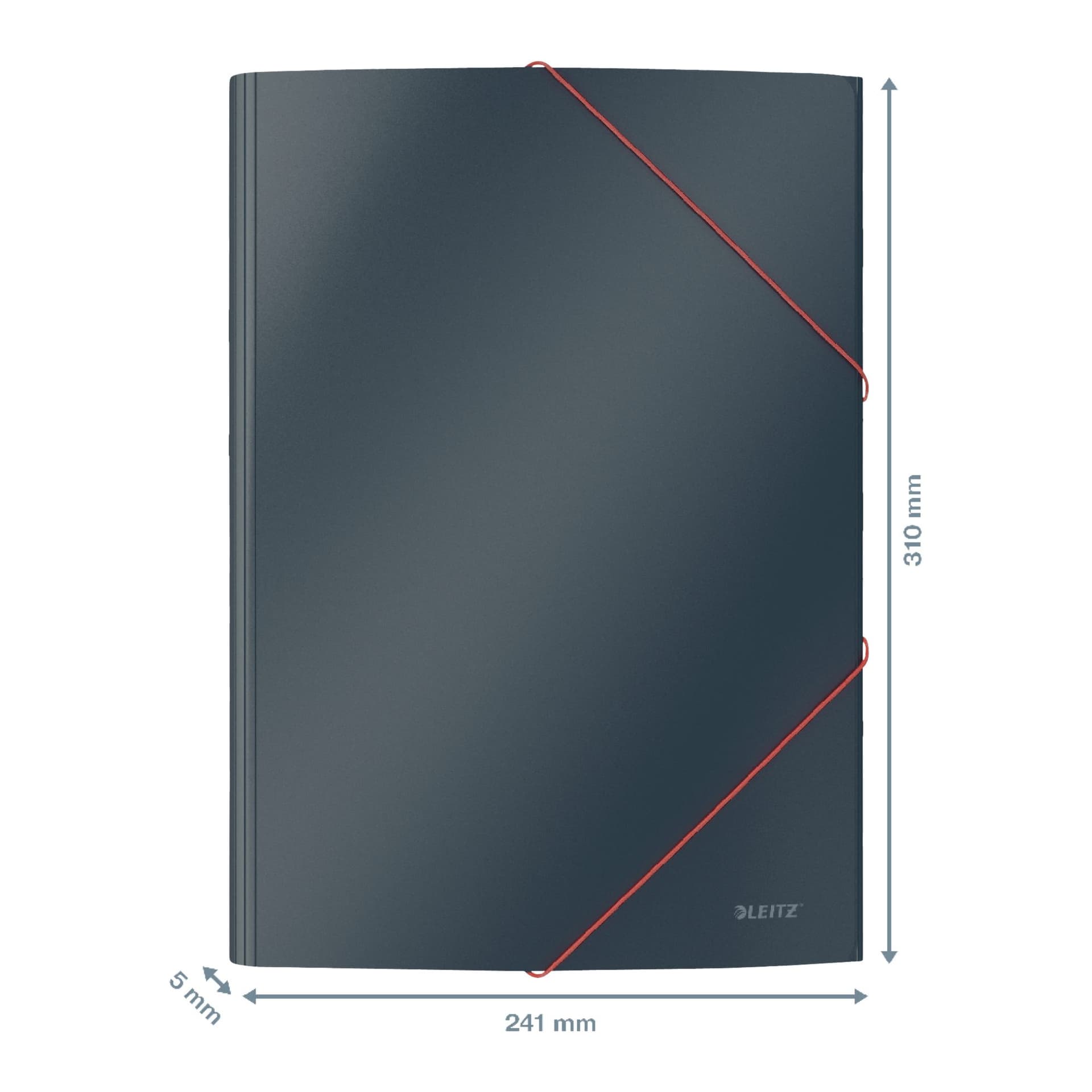 Elastomap Leitz Cosy A4 3-kleps grijs 3