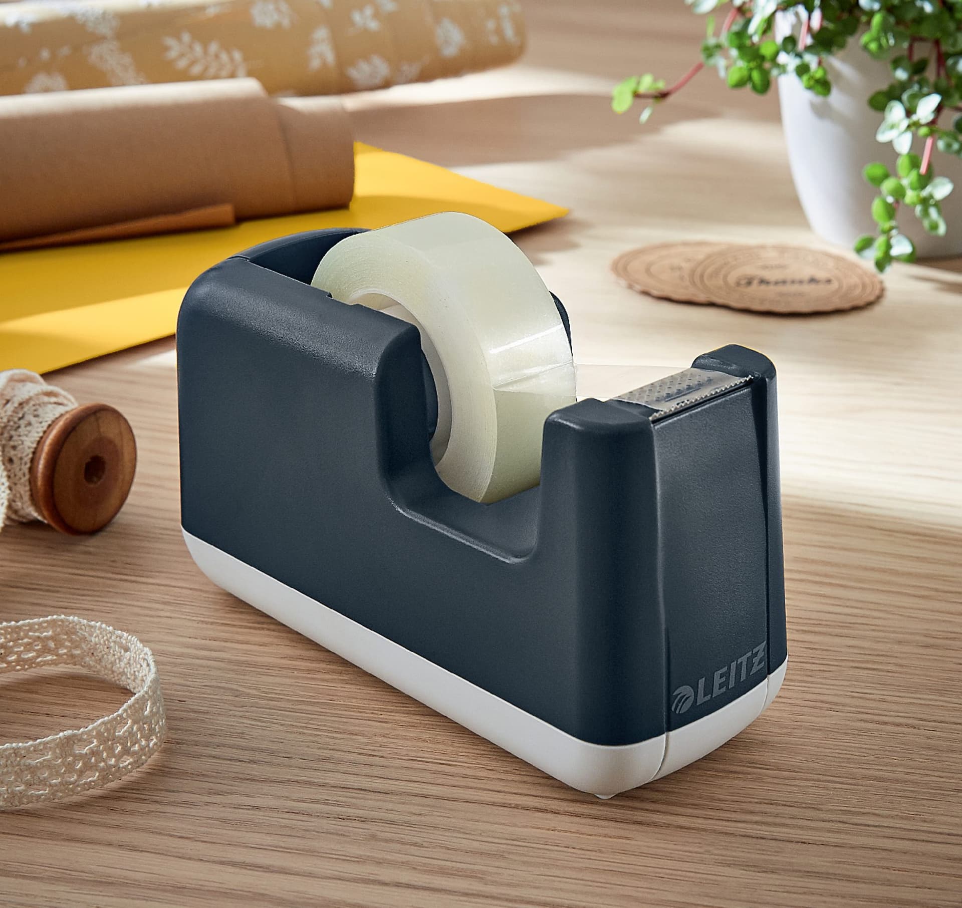 Plakbandhouder Leitz Cosy grijs 3