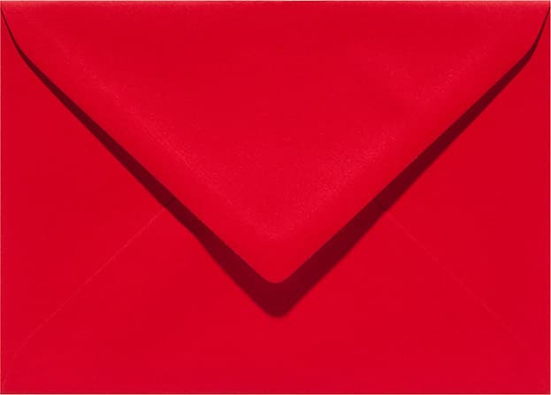 Envelop Papicolor EA5 156x220mm rood pak à 6 stuks