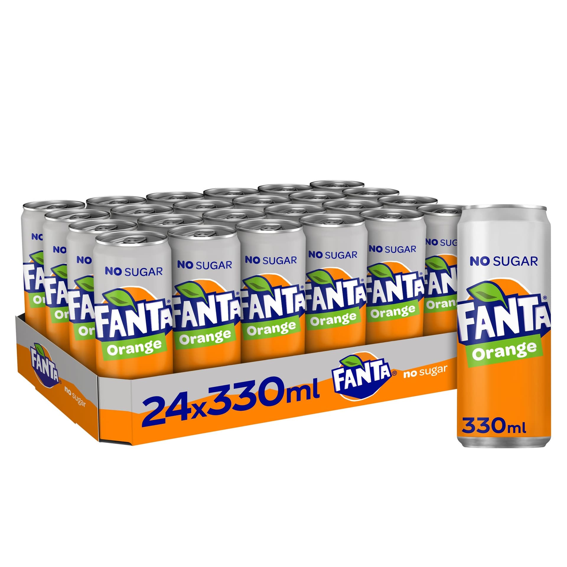 Frisdrank Fanta orange zero blik 330ml 2