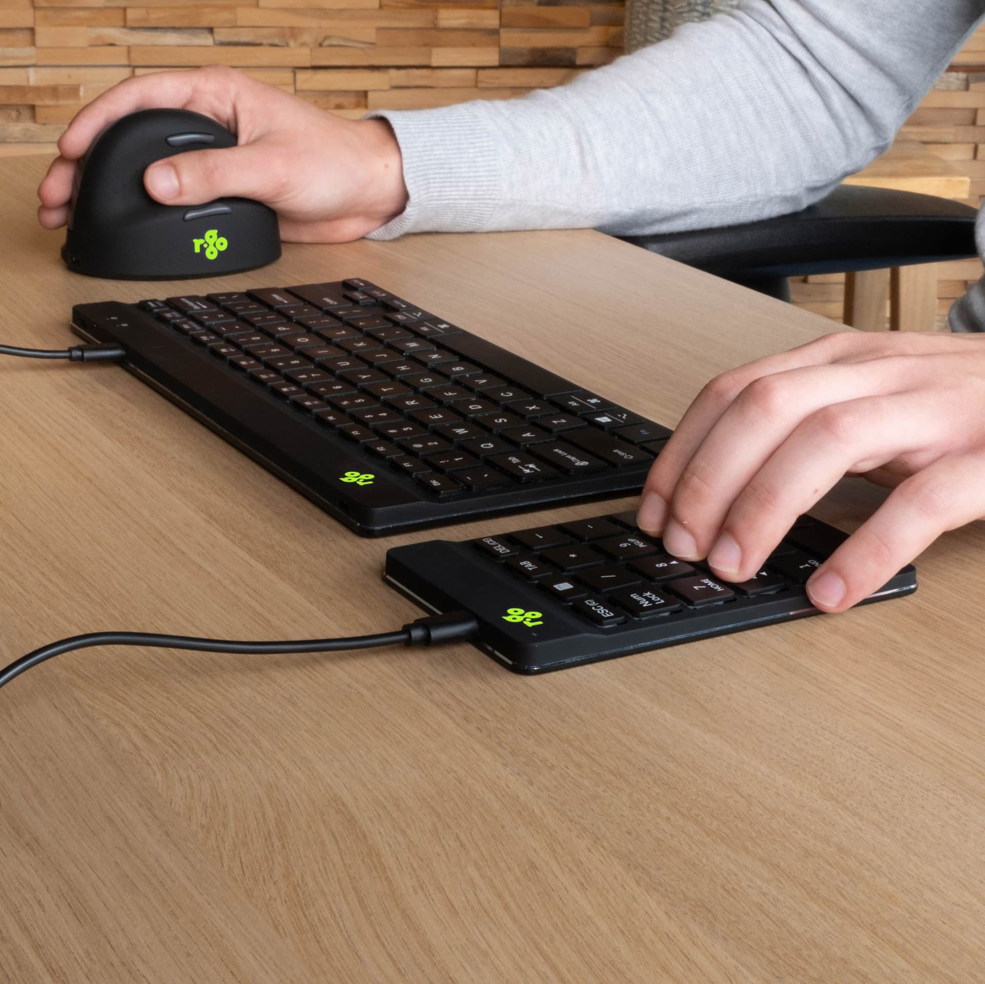 Toetsenbord R-Go Ergonomisch Numpad Break Draad 7