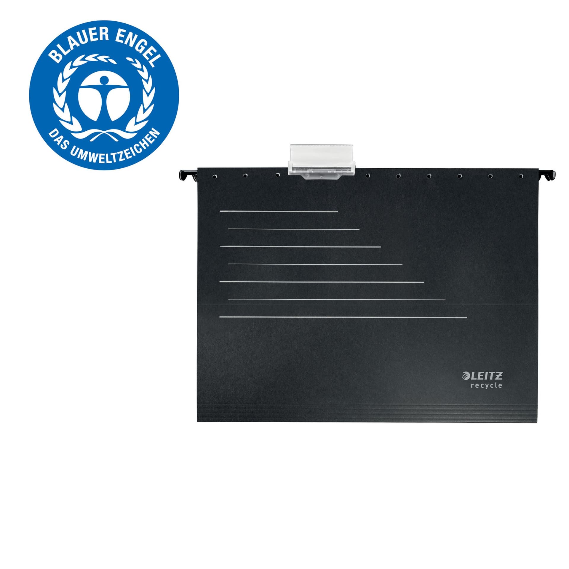 Hangmap Leitz Alpha Recycle A4 verticaal V-bodem zwart 3