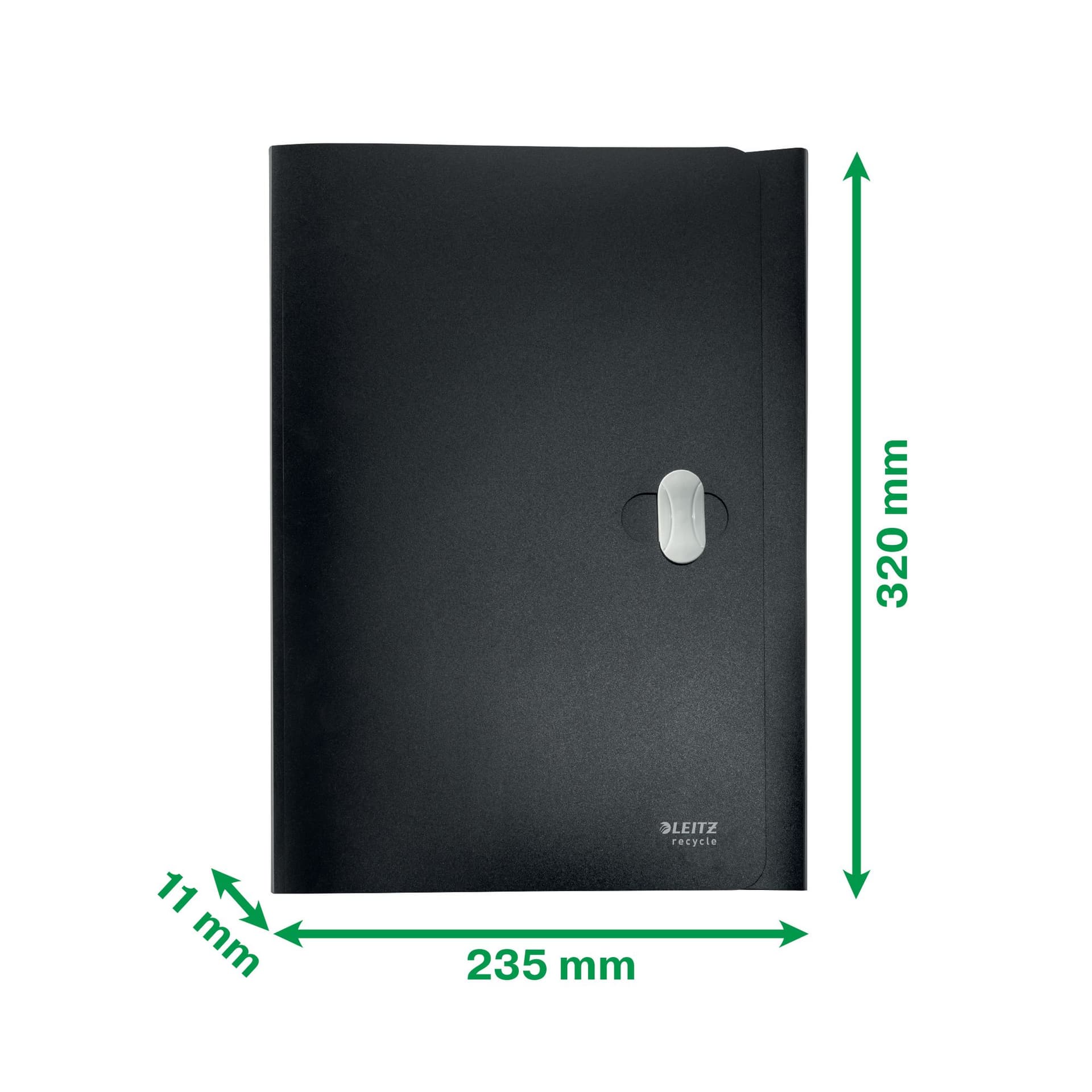 Dossiermap Leitz Recycle A4 3-kleps PP zwart 7