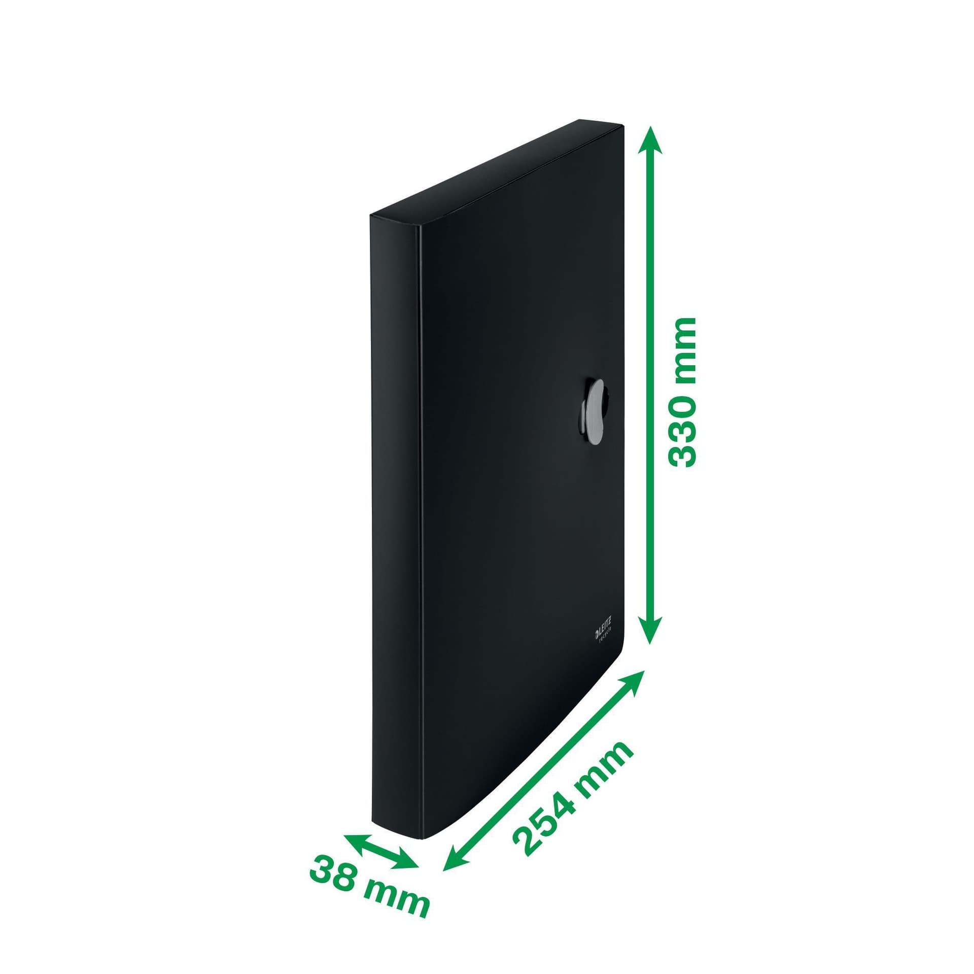 Documentenbox Leitz Recycle A4 PP zwart 2