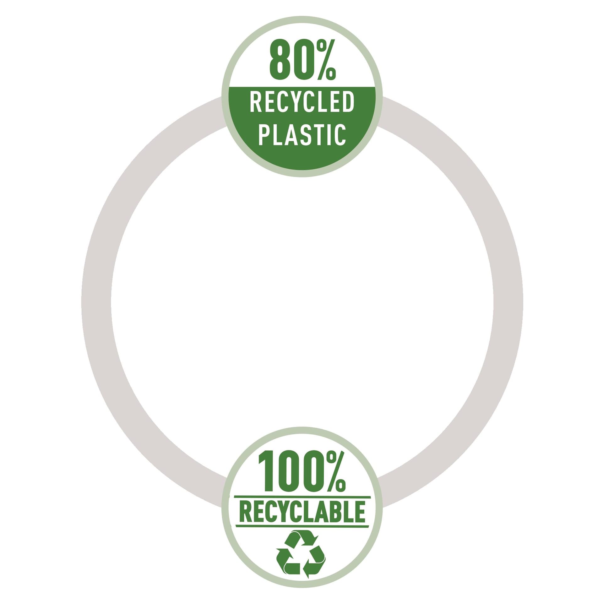 Projectmap Leitz Recycle A4 5-vaks PP zwart 9