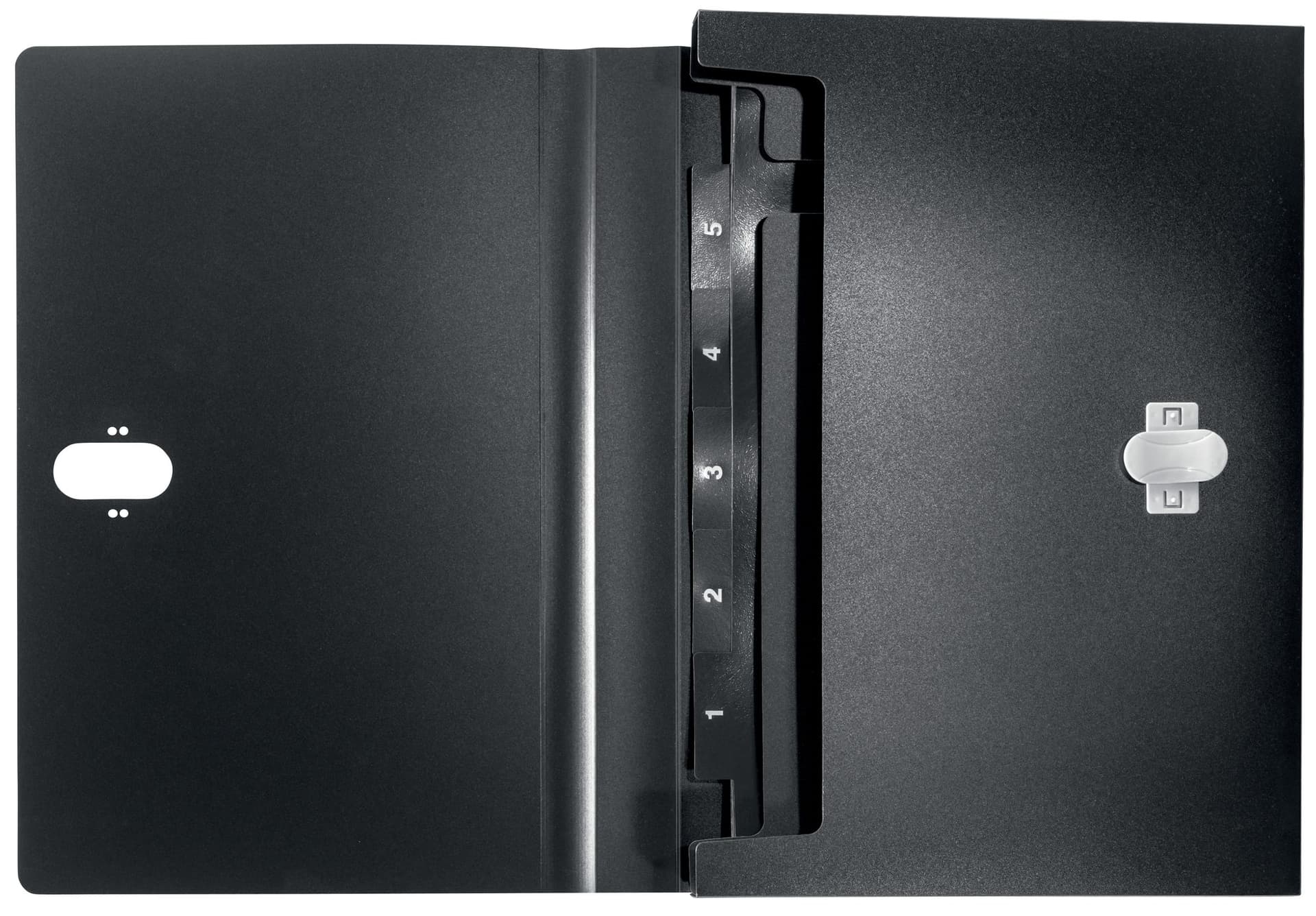 Projectmap Leitz Recycle A4 5-vaks PP zwart 6