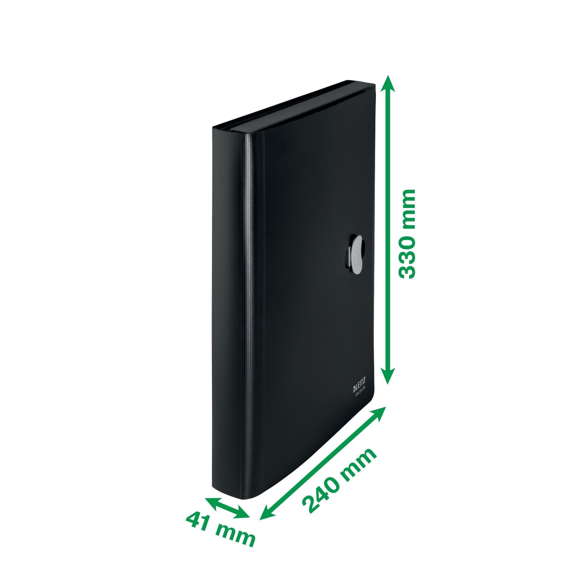Projectmap Leitz Recycle A4 5-vaks PP zwart 8