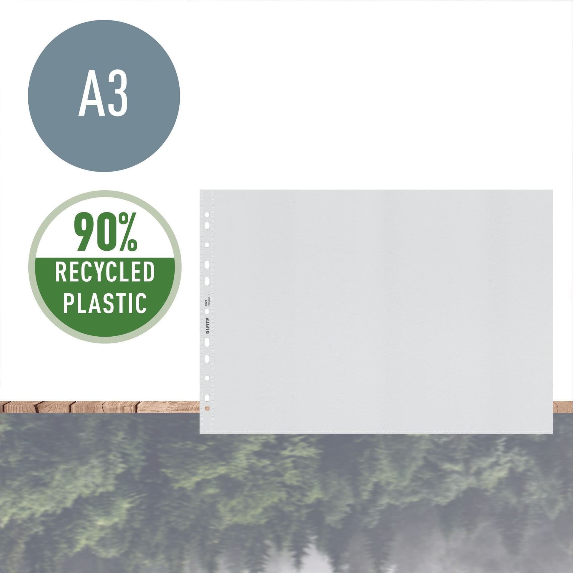 Showtas Leitz Recycle PP A3 11-gaats transparant 25 stuks 2
