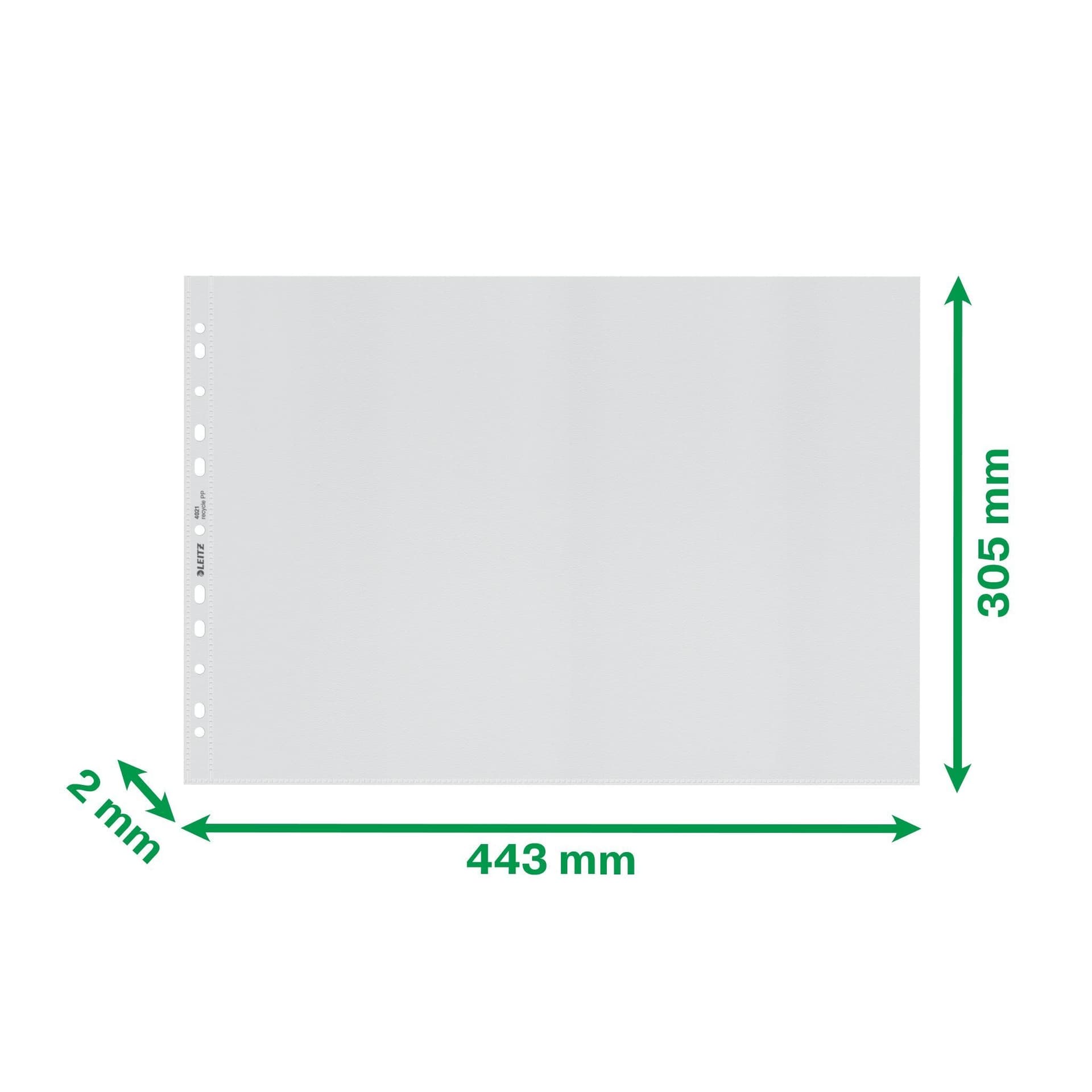 Showtas Leitz Recycle PP A3 11-gaats transparant 25 stuks 3
