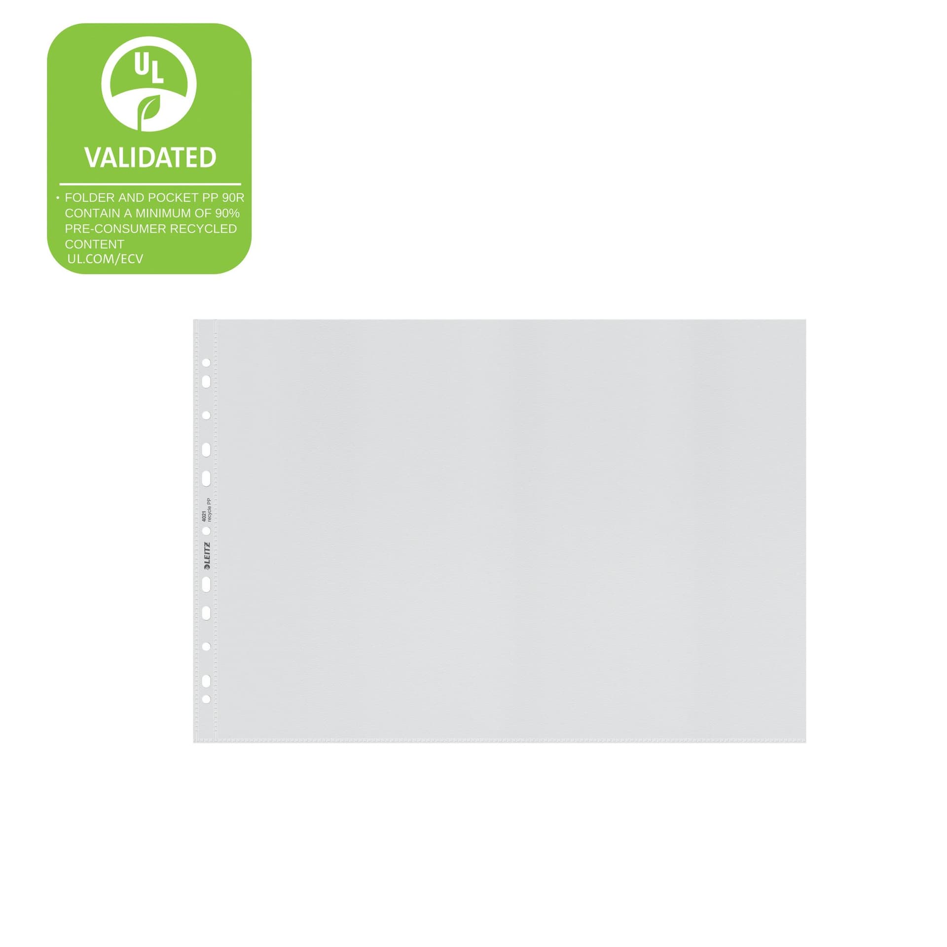 Showtas Leitz Recycle PP A3 11-gaats transparant 25 stuks 4