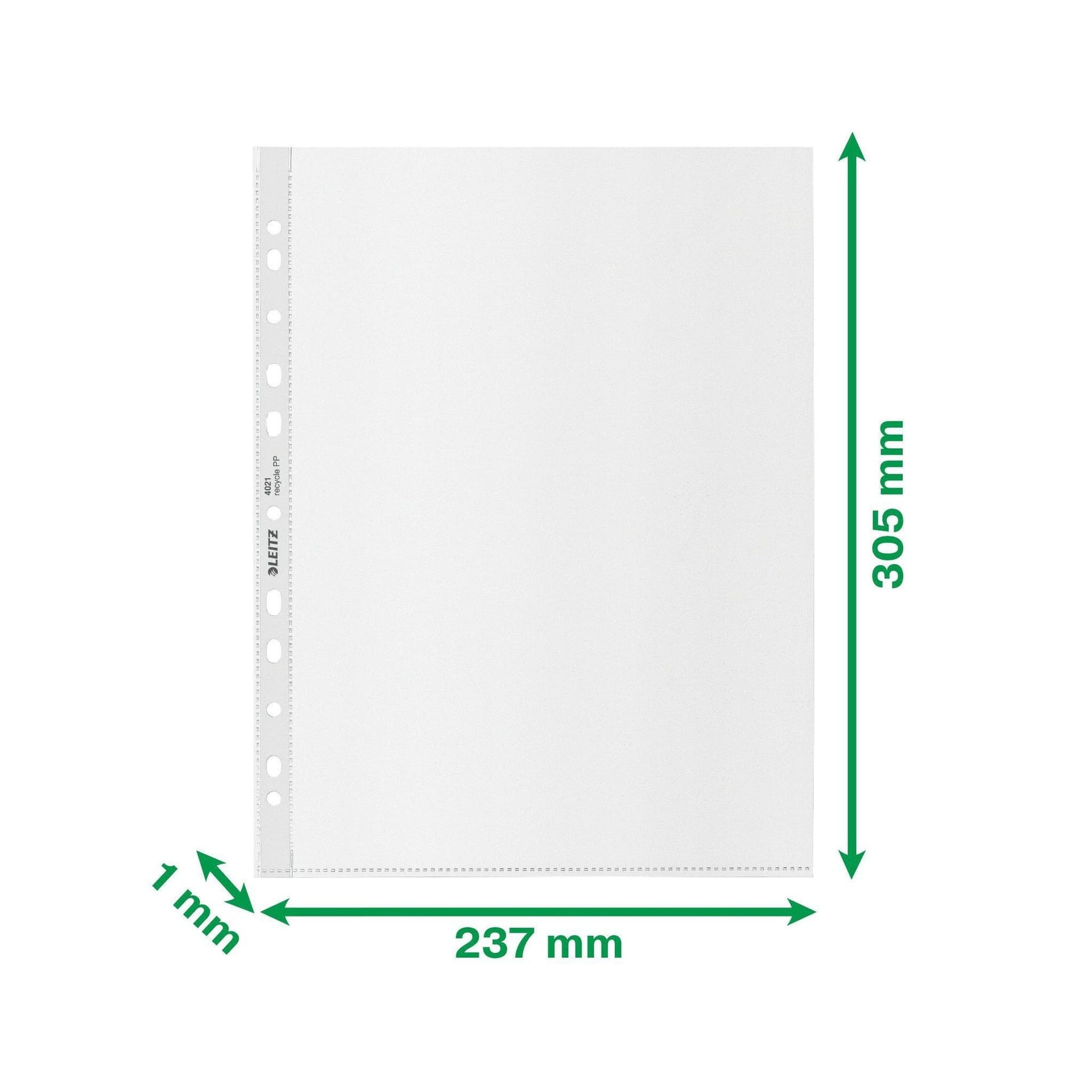 Showtas Leitz Recycle maxi 11-gaats PP A4 100micron transparant 25 stuks 2