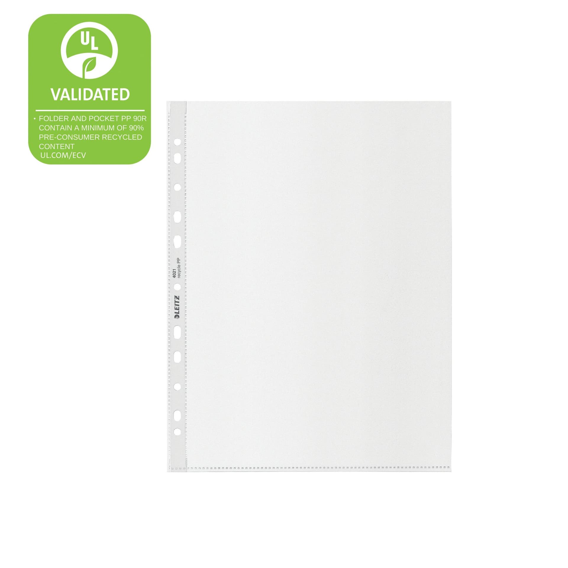 Showtas Leitz Recycle maxi 11-gaats PP A4 100micron transparant 25 stuks 4
