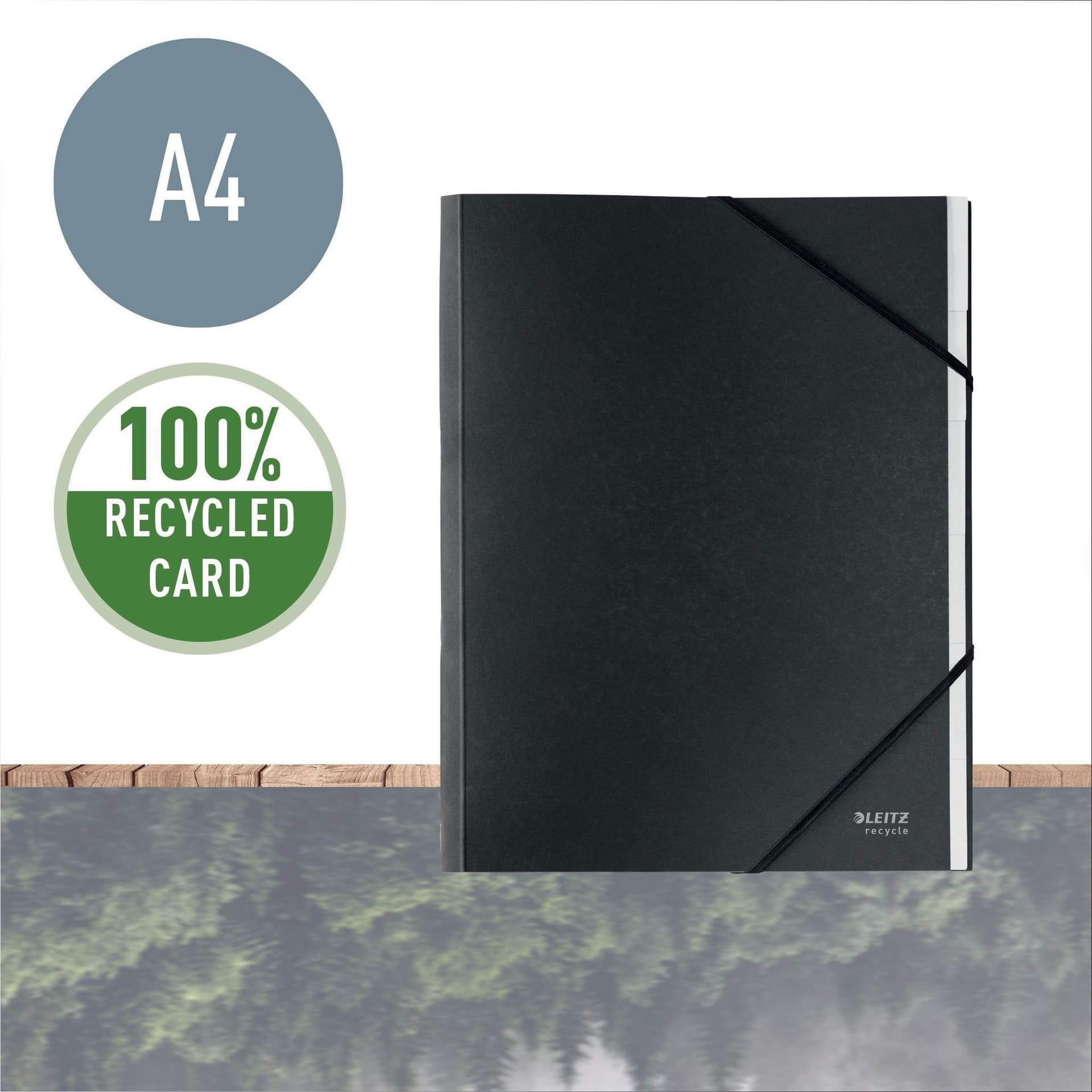 Sorteermap Leitz Recycle 6 tabs karton zwart 3