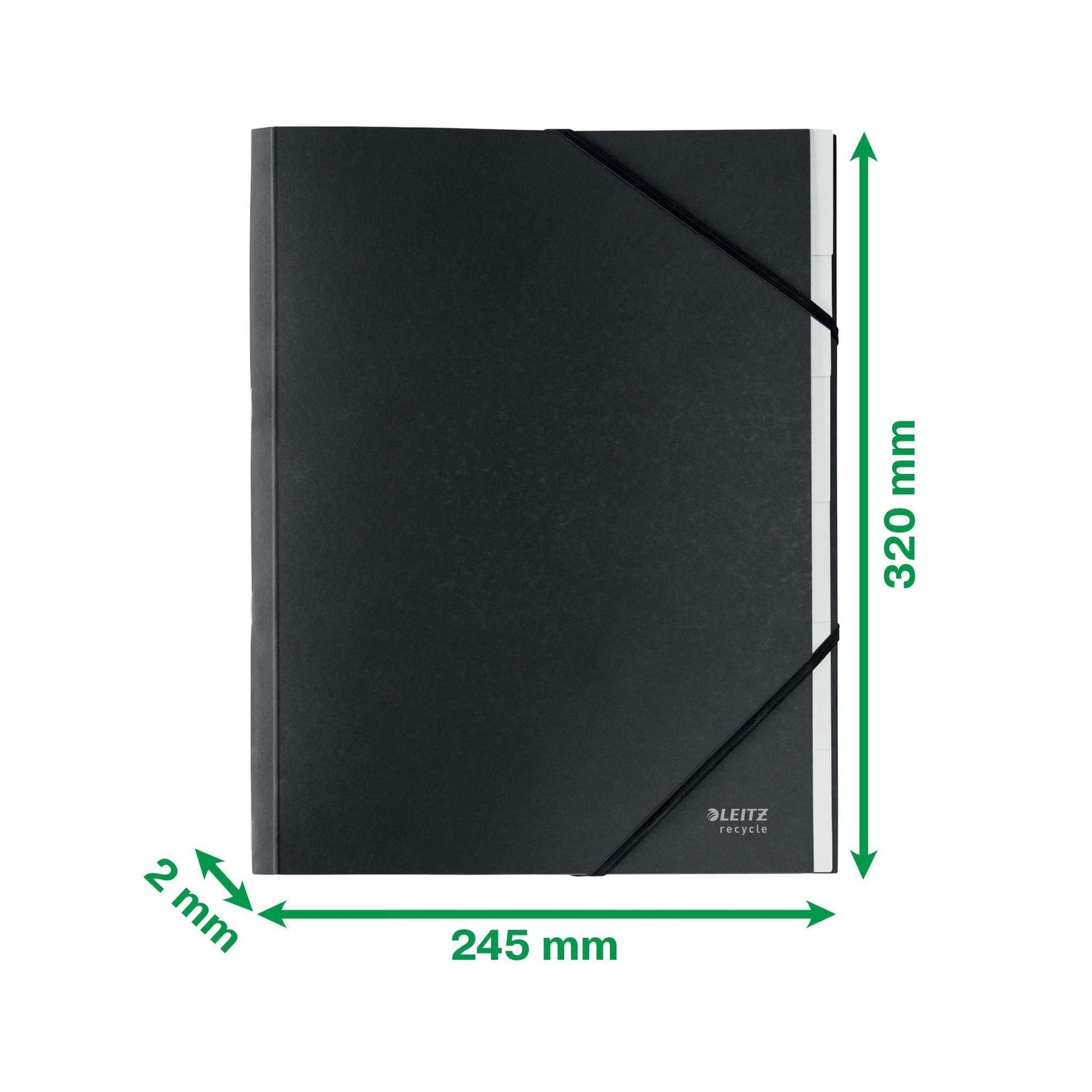 Sorteermap Leitz Recycle 6 tabs karton zwart 2