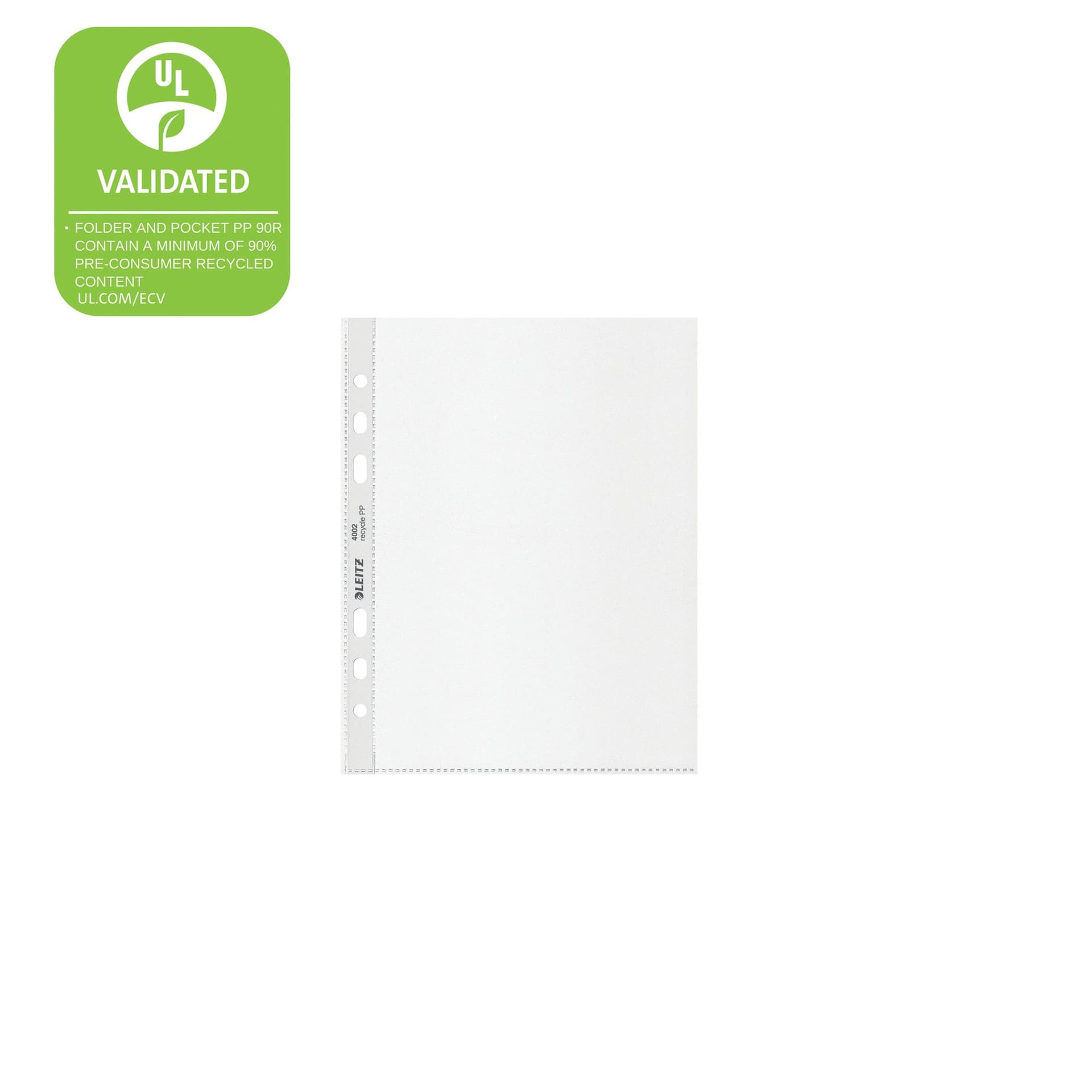 Showtas Leitz Recycle 100µ 6-gaats PP A5 transparant 25 stuks 5