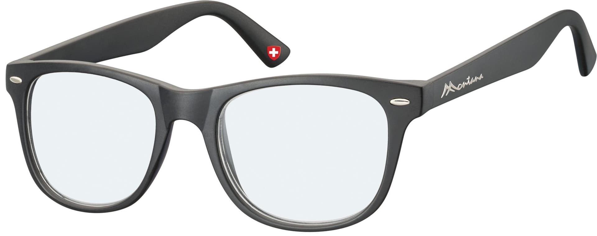Leesbril Montana +3.00 dpt blue light filter zwart