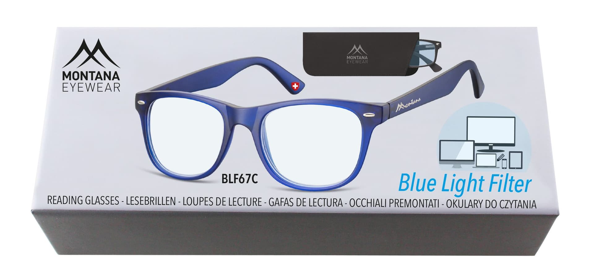 Leesbril Montana +2.00 dtp blue light filter blauw 2