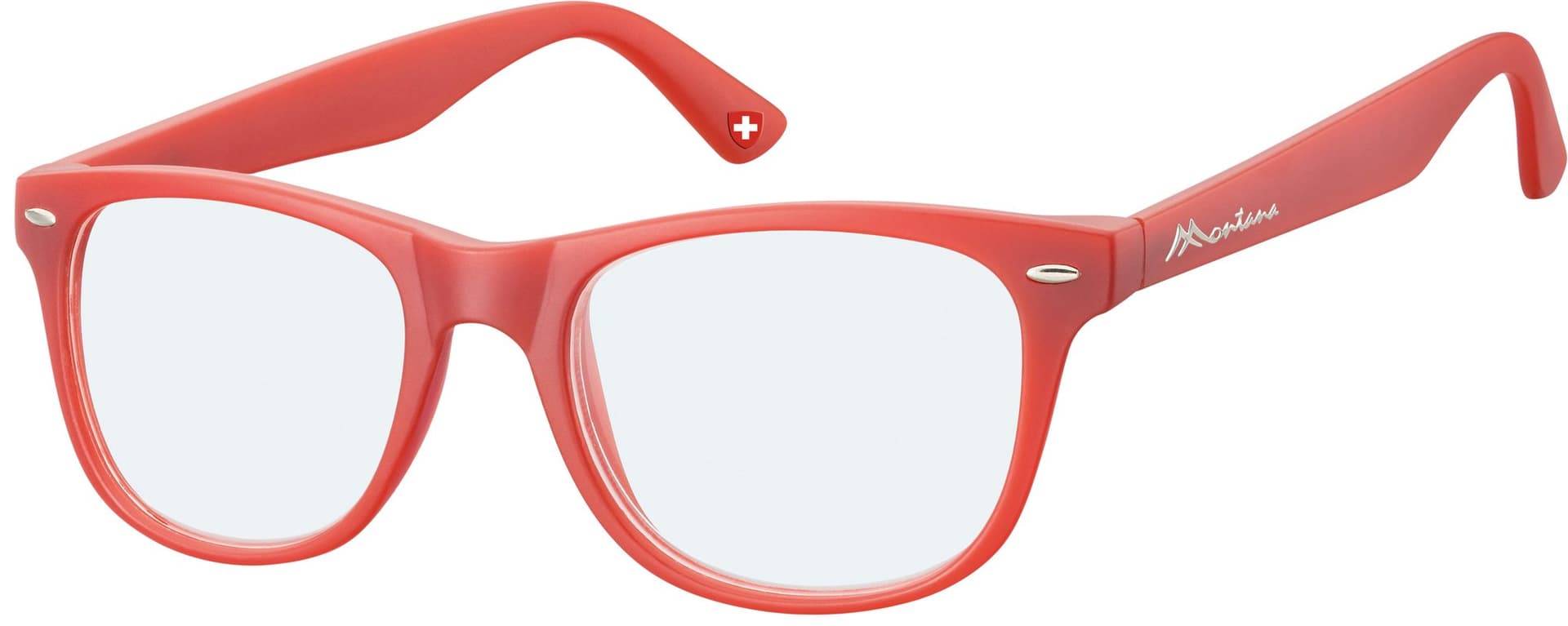 Leesbril Montana +3.00 dtp blue light filter rood