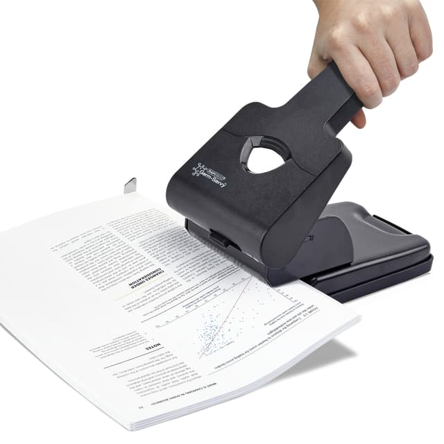 Perforator Rapesco Germ-Savvy Heavy Duty HD865-P antibacterieel 2-gaats zwart 6