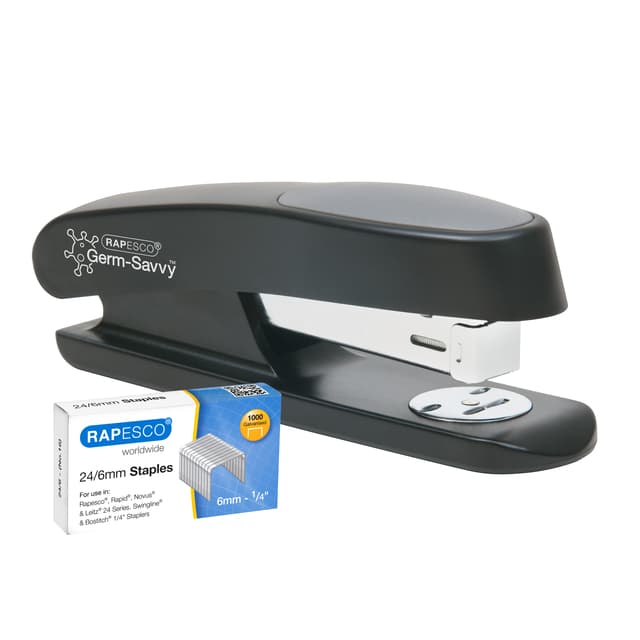 Nietmachine Rapesco Germ-Savvy Less Effort Eco Sting Ray antibacterieel zwart 4
