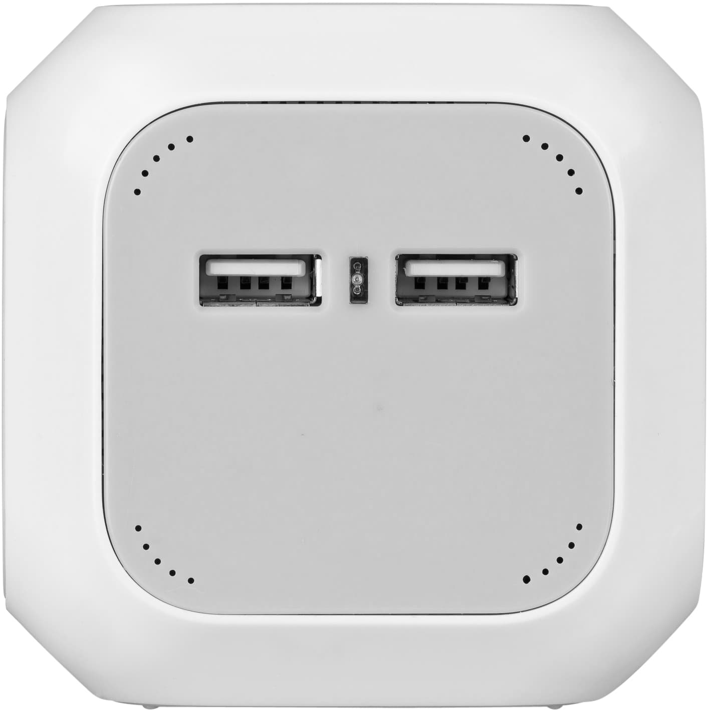 Stekkerblok Brennenstuhl 4 voudig inclusief 2 USB 140cm wit/grijs 3