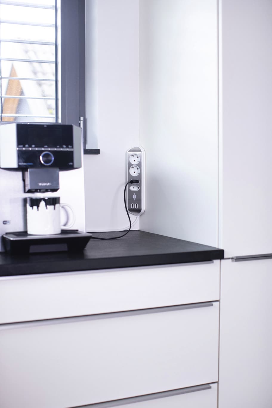 Stekkerdoos Brennenstuhl bureau Estilo 4vdig incl 2 USB 2m wit/zilver 8