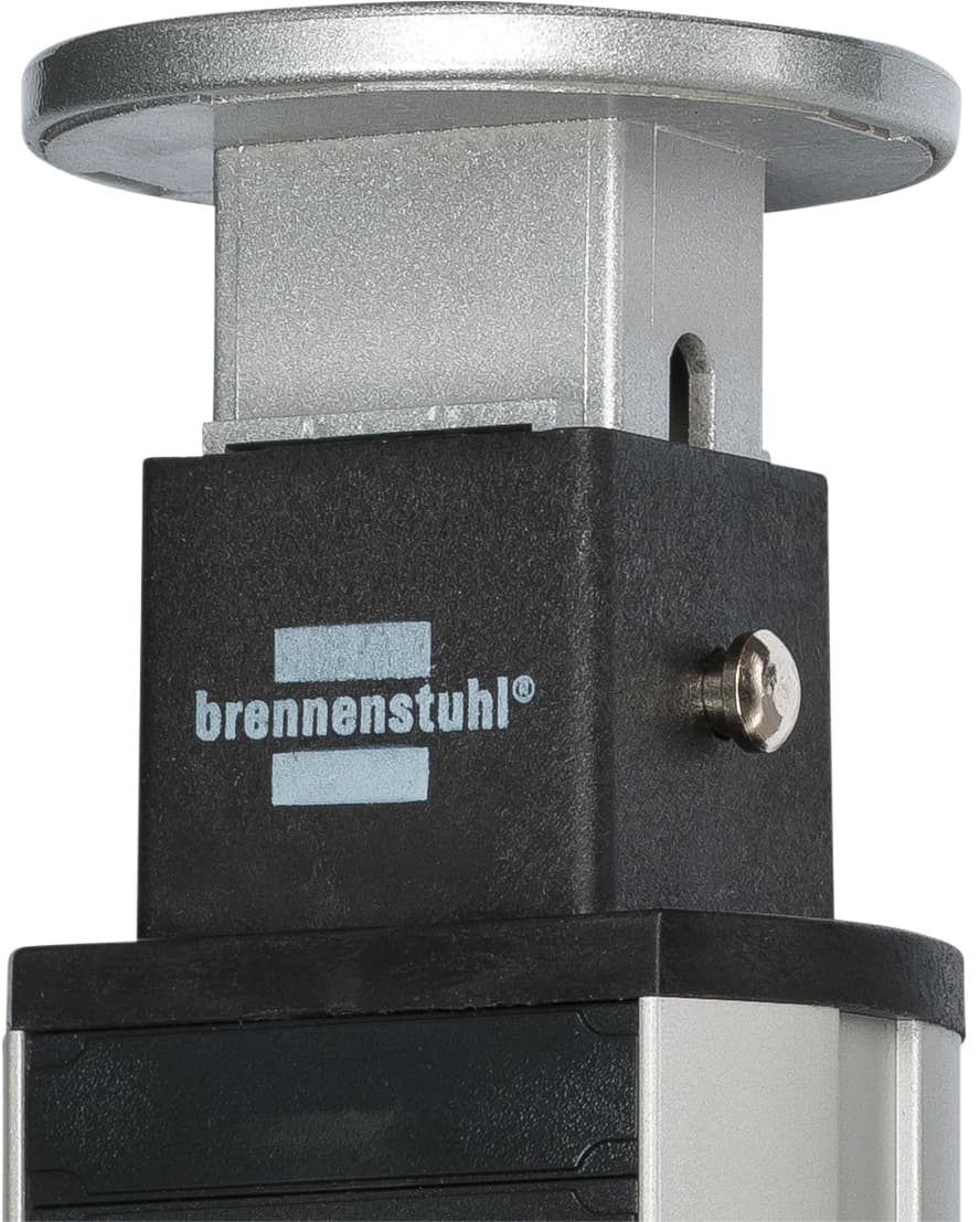 Stekkerdoos Brennenstuhl toren 3 voudig 2 meter zwart/zilver 2