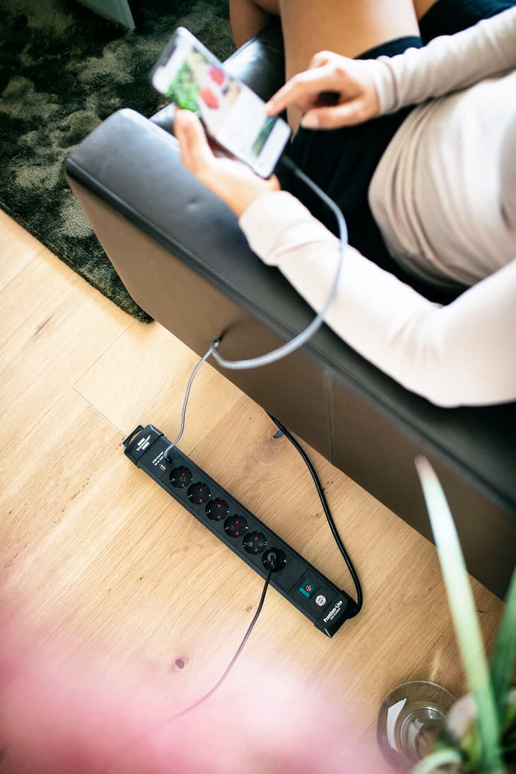 Stekkerdoos Brennenstuhl Premium 6vdig incl 2 USB 3 meter zwart 3