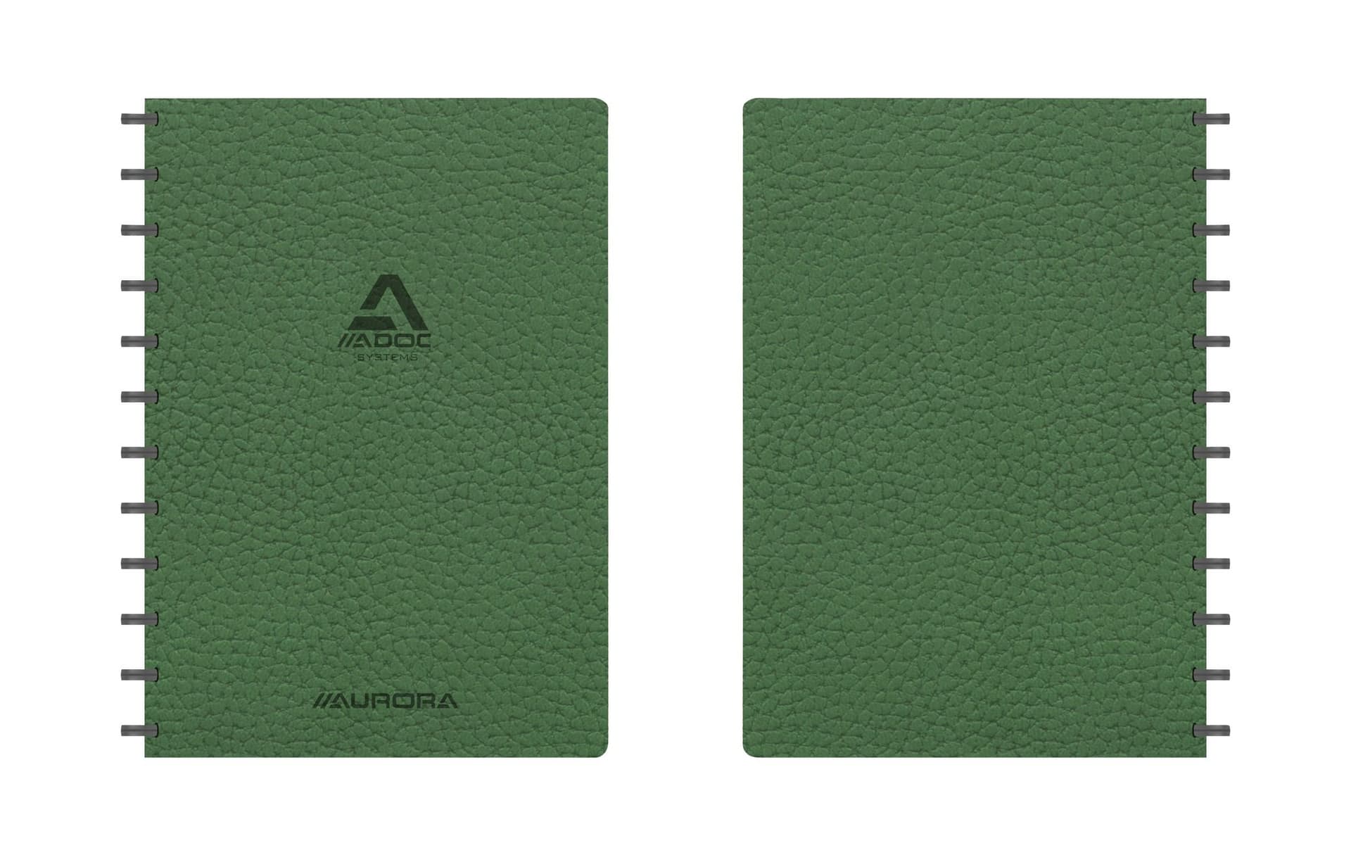 Schrift Adoc Business A4 ruit 5x5mm 144 pagina's 90gr groen