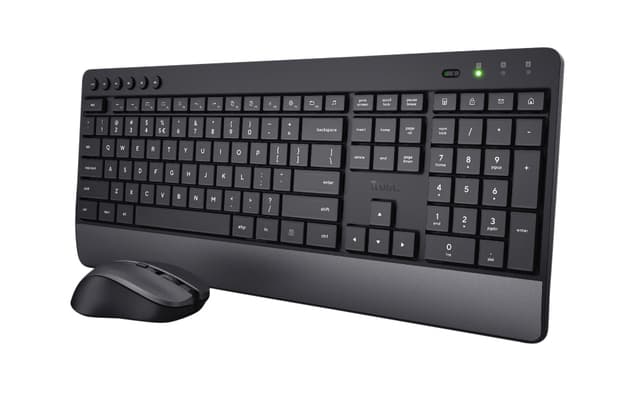 Toetsenbord Trezo Eco Comfort + muis QWERTY zwart