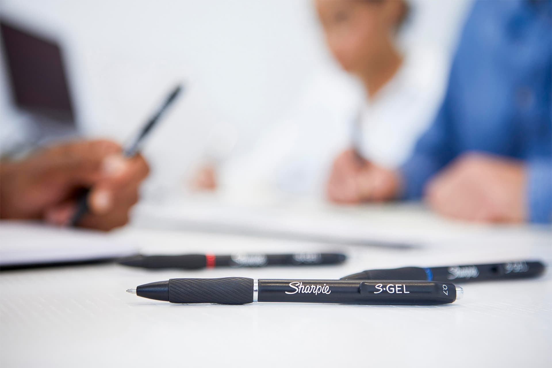 Gelschrijver Sharpie S-gel medium zwart blister à 3 stuks 2