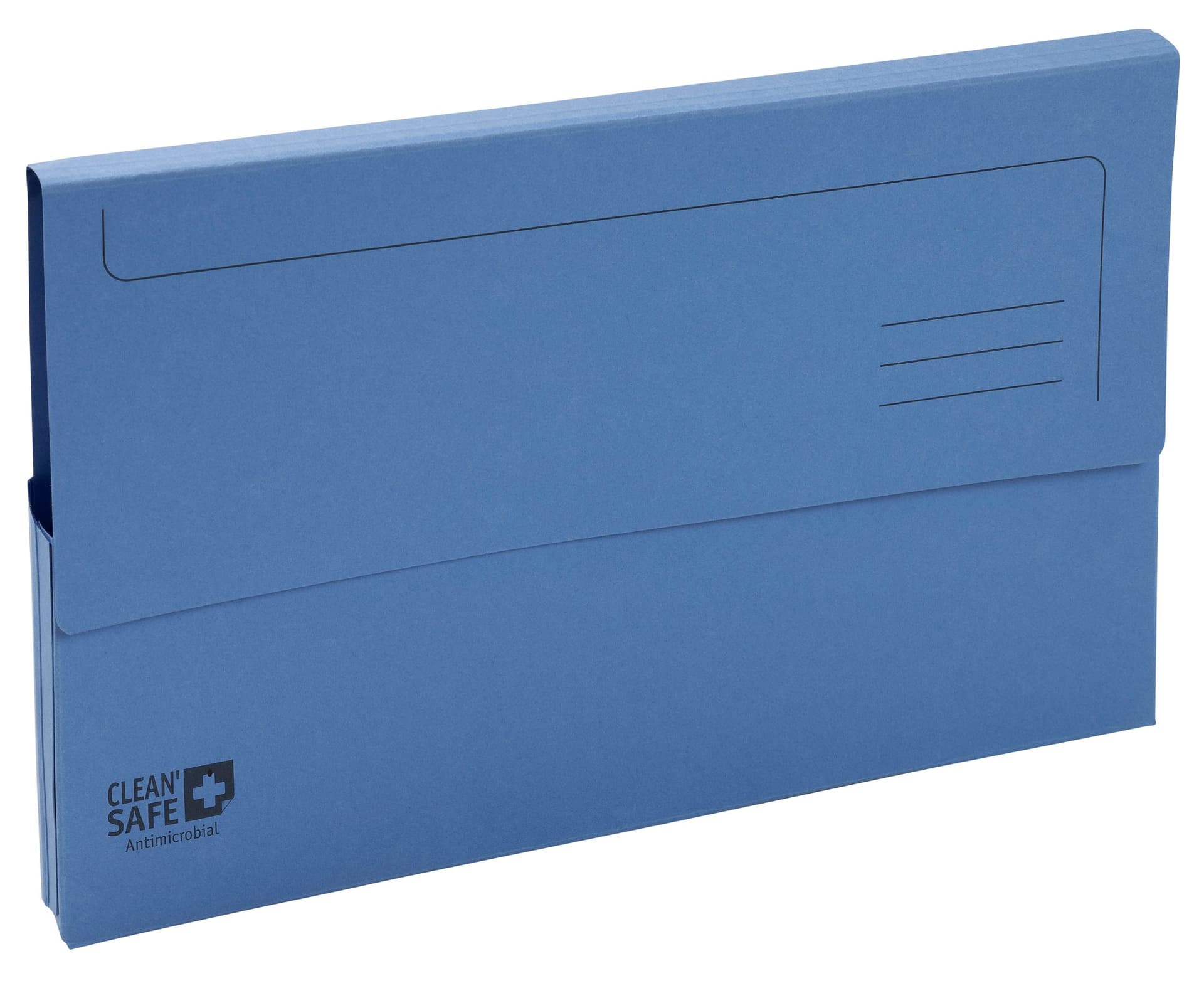 Pocketmap Exacompta Clean'Safe A4 400gr blauw 5 stuks 2