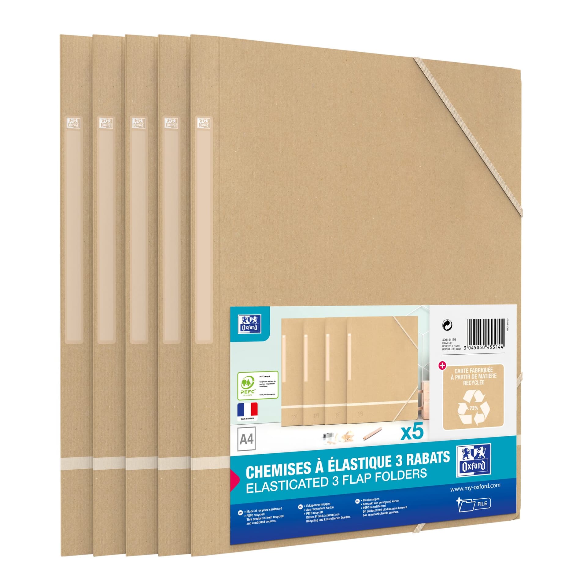 Elastomap Oxford Touareg A4 3-kleps 450gr 5 stuks 2