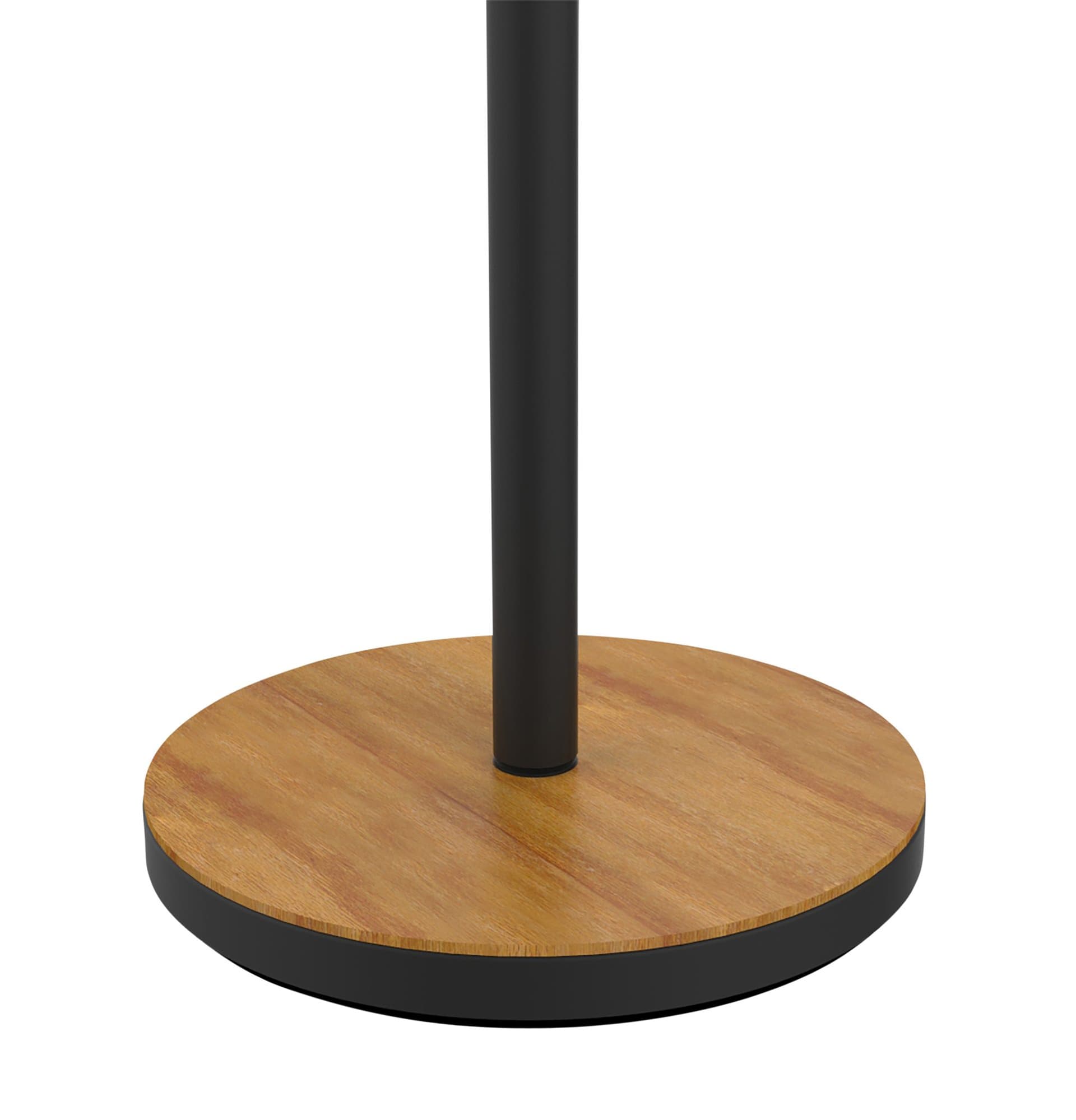 Vloerlamp Unilux Baly led bamboe zwart 2