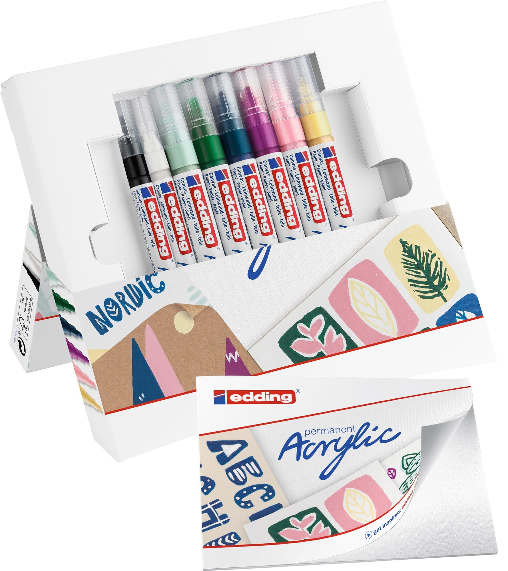 Acrylmarker edding starterskit klein Scandinavisch 3