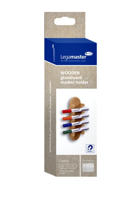 Glasbord stifthouder Legamaster hout 4