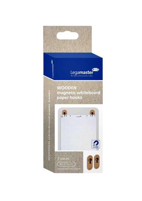 Whiteboard papierhaak Legamaster hout 2 stuks 4