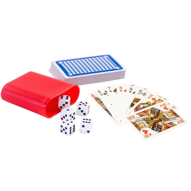 Spel speelkaarten en dobbelen Clown 2
