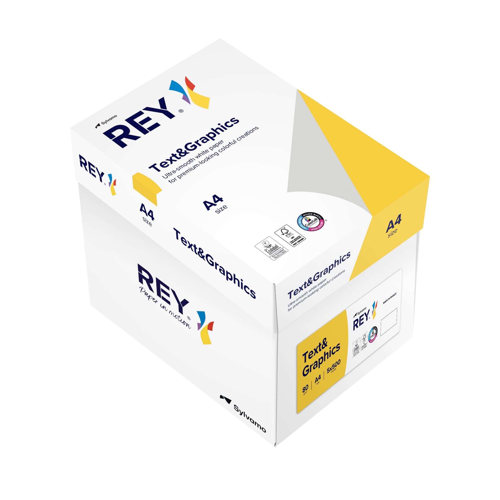 Kopieerpapier Rey Text & Graphics A4 80gr wit 500 vel 3