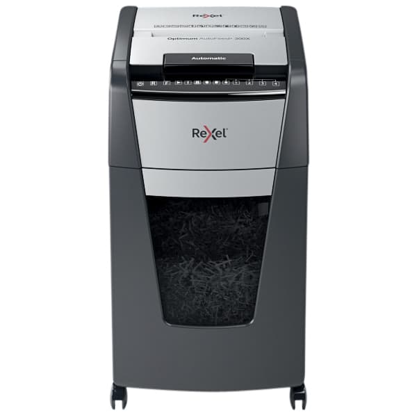 Papiervernietiger Rexel Optimum Auto+ 300X P4 snippers 4x26mm