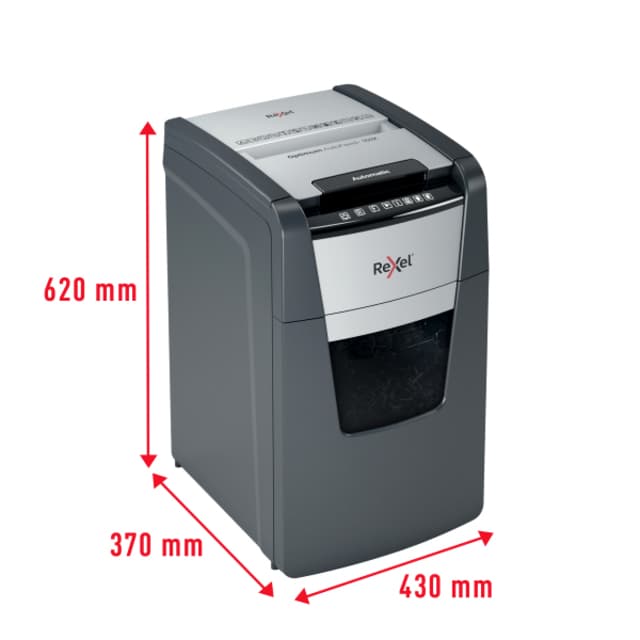 Papiervernietiger Rexel Optimum Auto+ 150X P4 snippers 4x28mm 4
