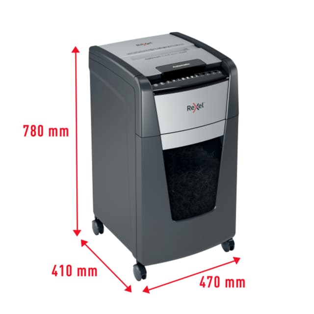 Papiervernietiger Rexel Optimum Auto+ 300M P5 snippers 2x15mm 4