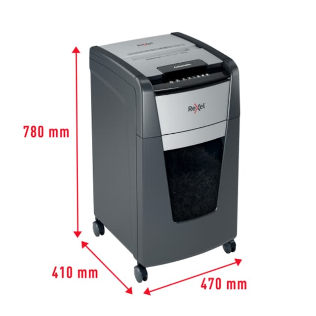 Papiervernietiger Rexel Optimum Auto+ 225X P4 snippers 4x26mm 4