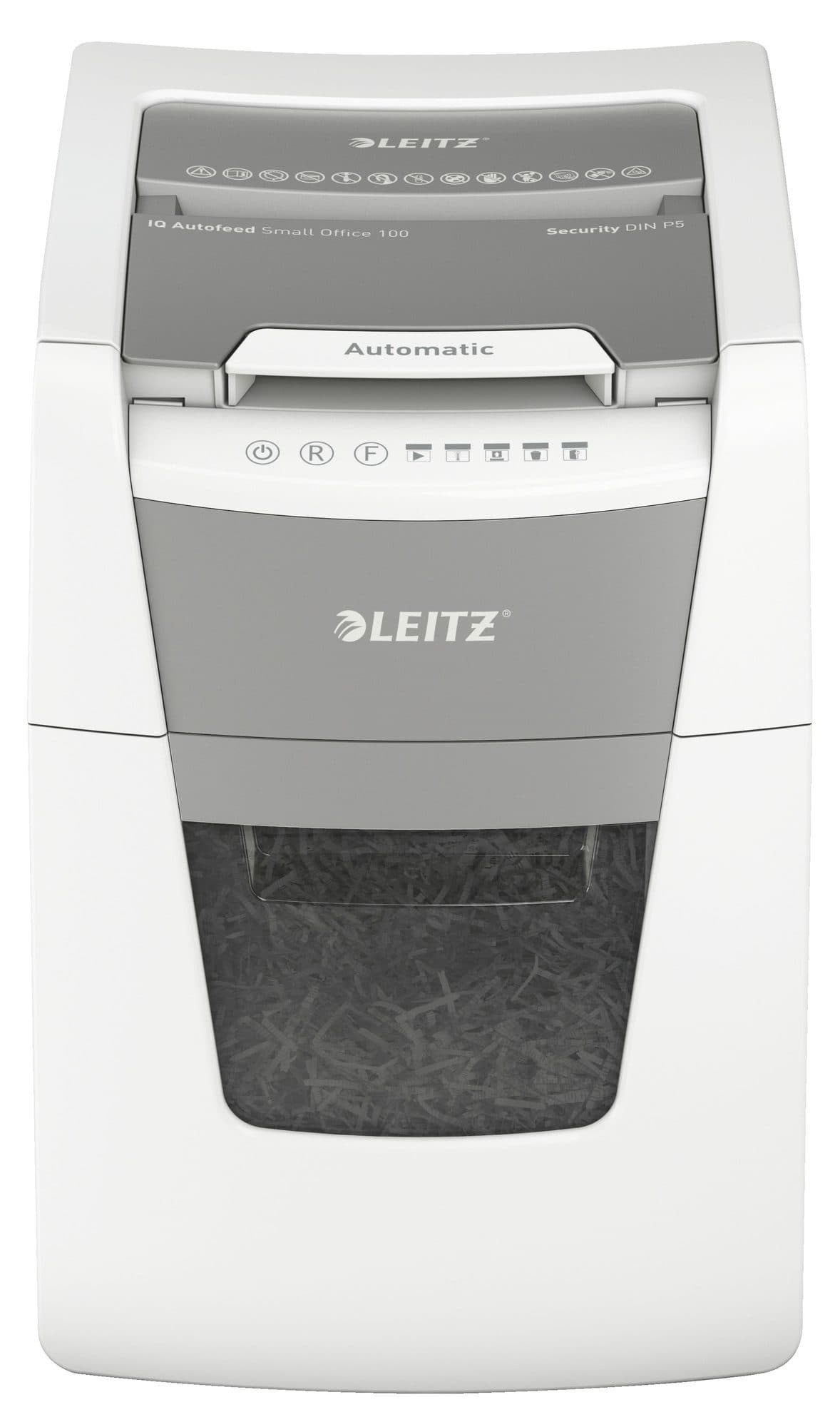 Papiervernietiger Leitz IQ Auto+ Small Office 100 P5 snippers 2x15mm