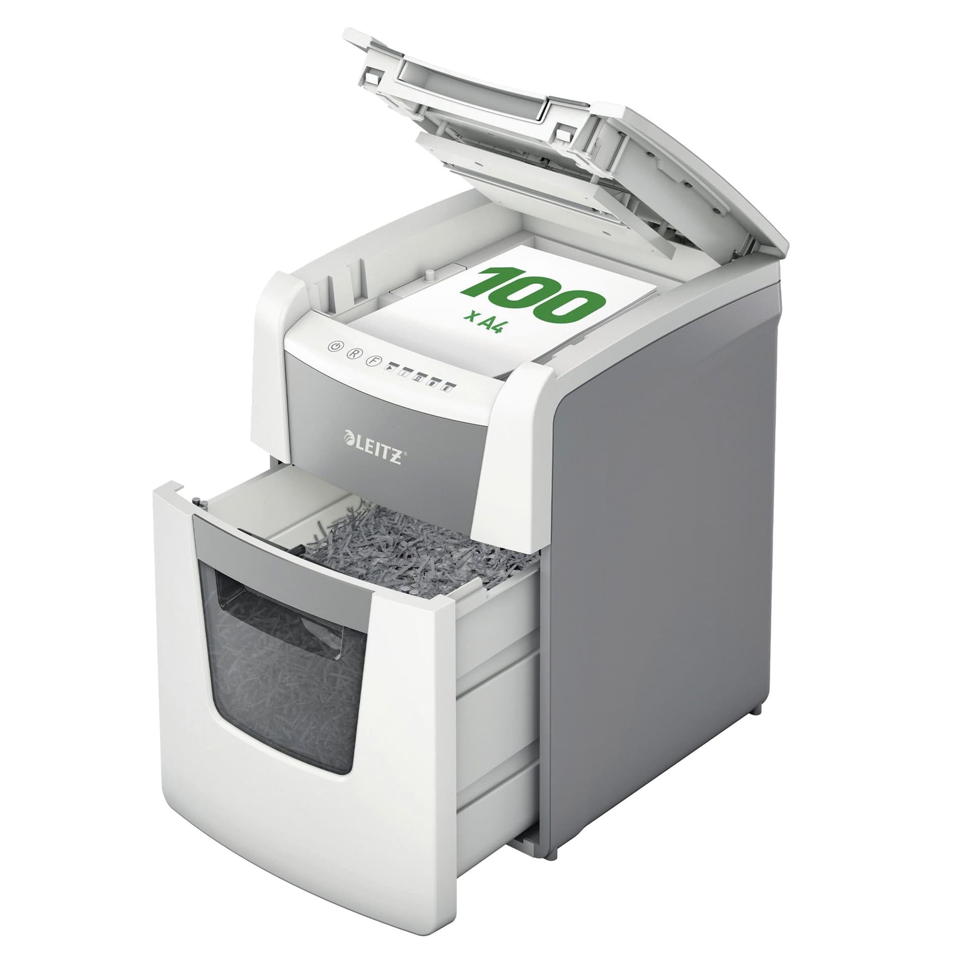 Papiervernietiger Leitz IQ Auto+ Small Office 100 P5 snippers 2x15mm 6
