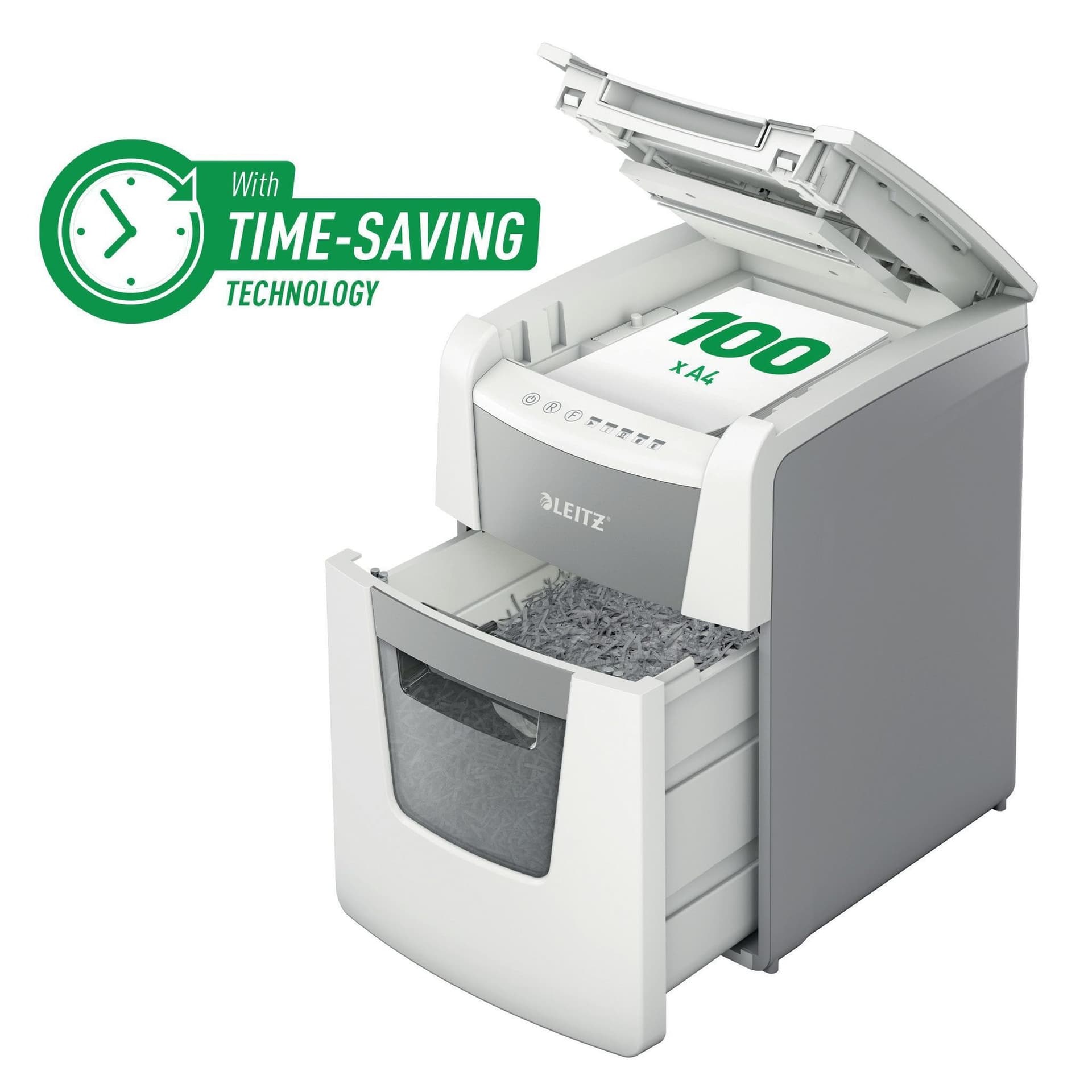 Papiervernietiger Leitz IQ Auto+ Small Office 100 P4 snippers 4x28mm 6