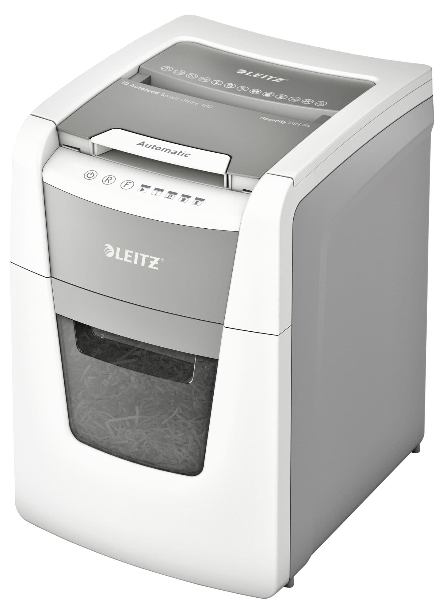 Papiervernietiger Leitz IQ Auto+ Small Office 100 P4 snippers 4x28mm 2