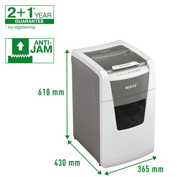 Papiervernietiger Leitz IQ Auto+ Office 150 P4 snippers 4x28mm 4