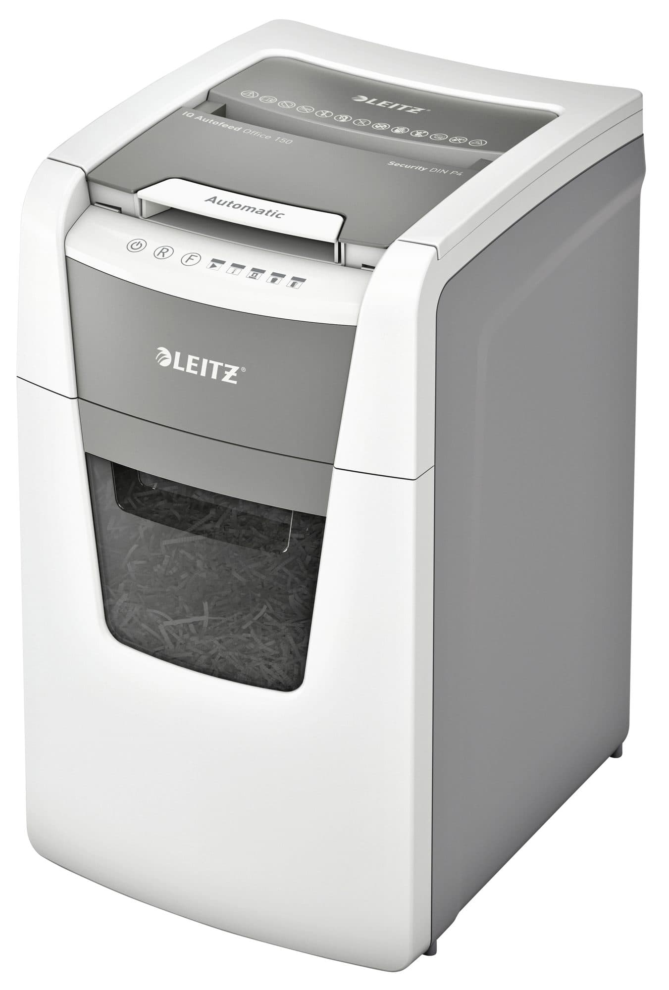 Papiervernietiger Leitz IQ Auto+ Office 150 P4 snippers 4x28mm 2