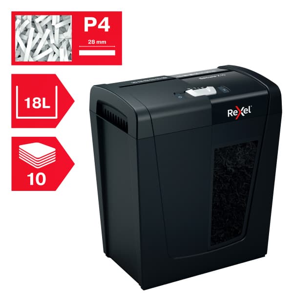 Papiervernietiger Rexel Secure X10 P4 snippers 4x40mm 4